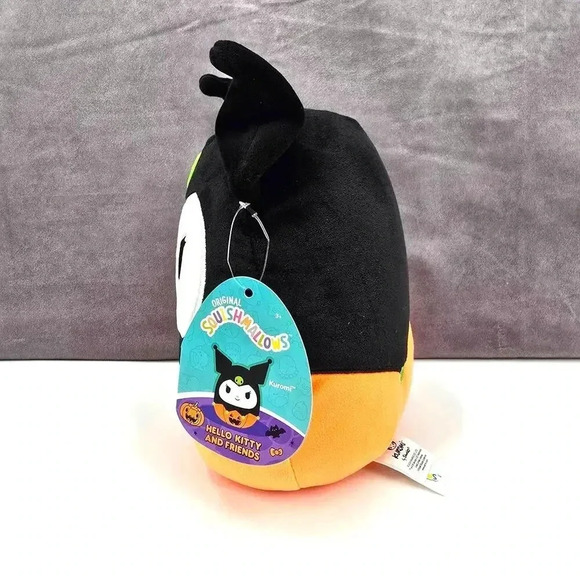Hello Kitty and Friends Squishmallows Kuromi Bat Pumpkin NWT Halloween Plush #23 - Picture 4 of 7